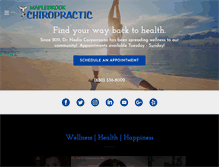 Tablet Screenshot of maplebrookchiropractic.com